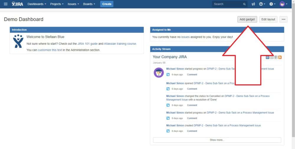 How to customize your dashboard in Jira