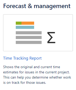 Jira time tracking report