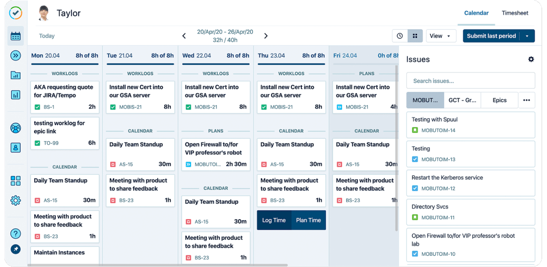 tempo timesheets app for jira