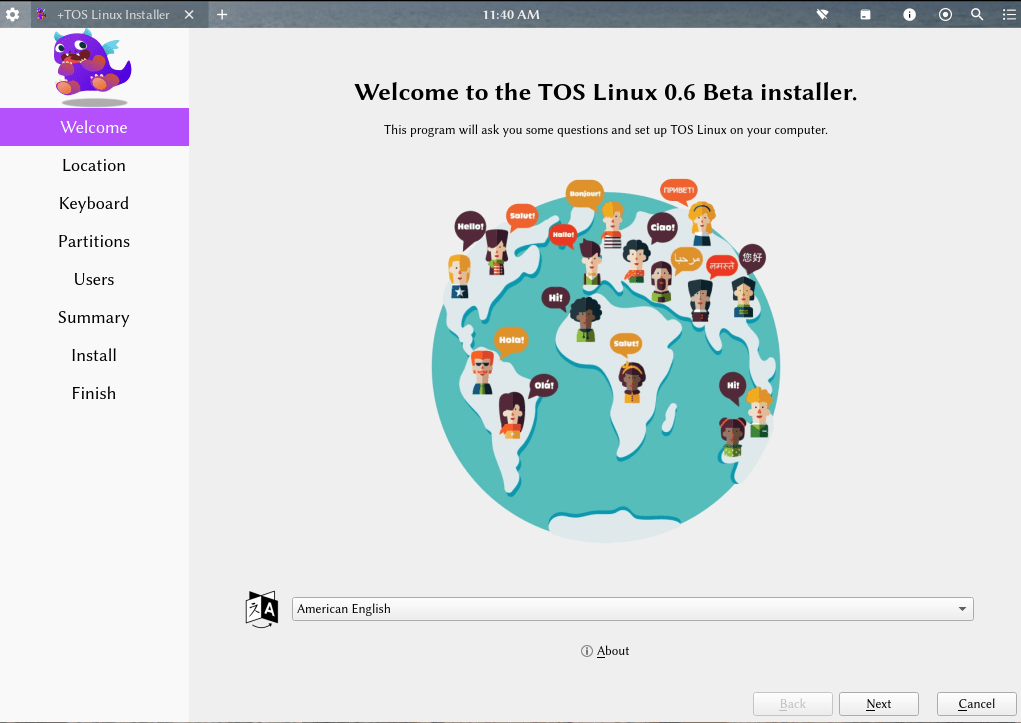 TOS Linux Installer