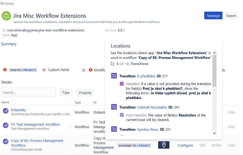 jira misc workflow extensions 