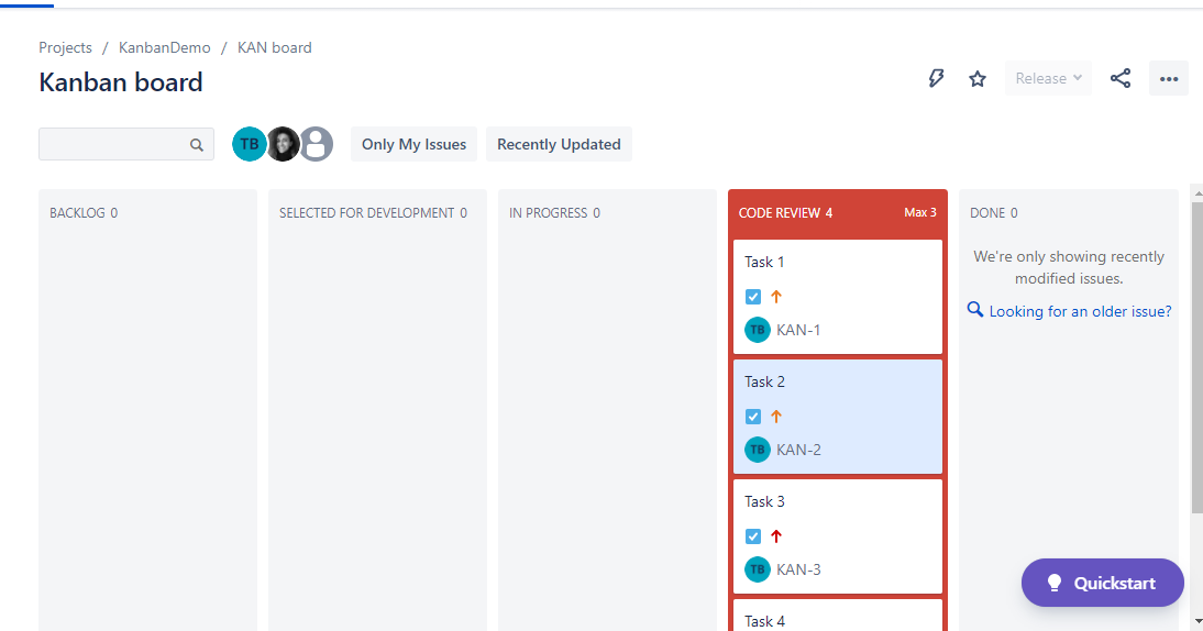 move issues in Kanban for jira 